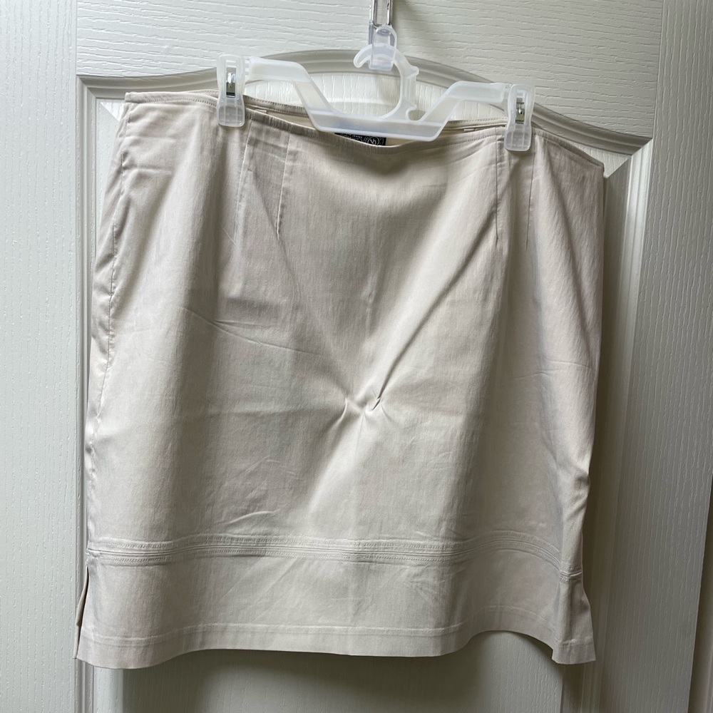 Venezia Tan Pencil Skirt